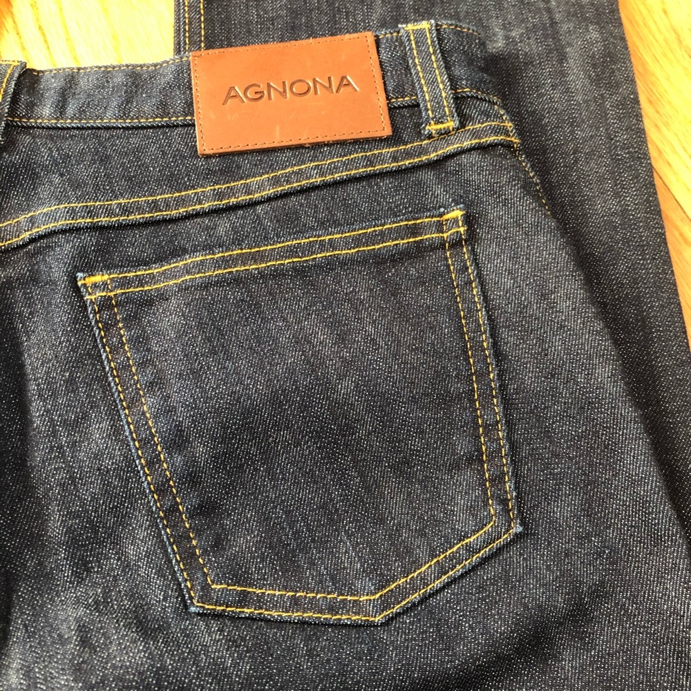 Agnona Trouser Jeans a designer Jeans Made In Italy Japanese Denim Jeans - Picture 7 of 9